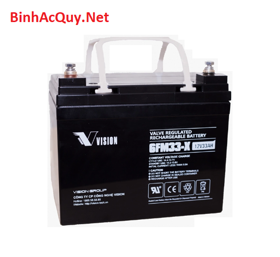  Ắc quy Vision 6FM33-X (12V-33Ah) 