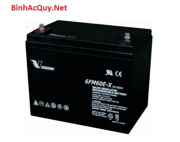  Ắc quy Vision 6FM60E-X (12V-60Ah) 