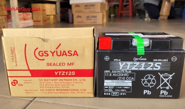  Ắc quy Yuasa YTZ12S ( 12V-11.6 AH ) 