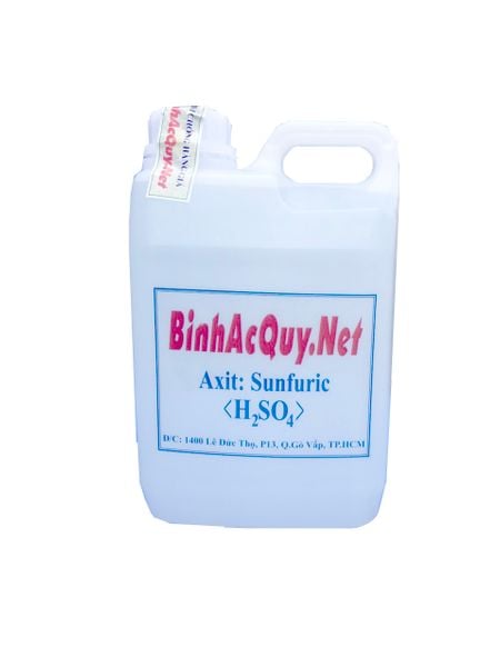  Axit Châm bình ắc quy Sunfuric Loãng 2L 