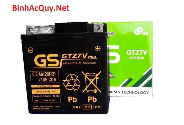  Bình ắc quy xe Yamaha NVX GS 12V-6.3AH | Mã GTZ7V 