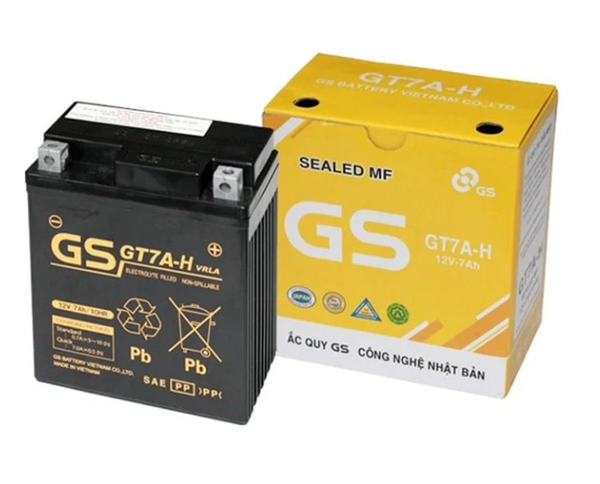  Bình ắc quy xe máy SH GS 12V-7AH | Mã GT7A-H 