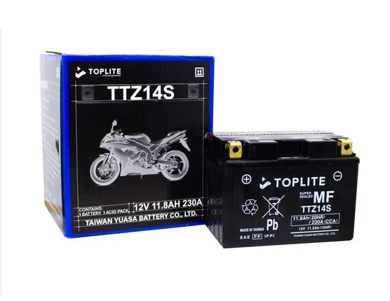  Bình ắc quy Mô tô Yuasa 12V-11.8AH | Mã Toptlite TTZ14S 