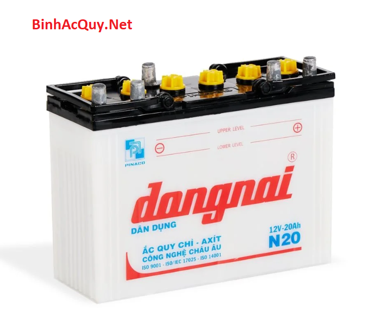  Bình ắc quy nước Đồng Nai 12V-20AH | Mã N20 