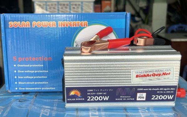  Bộ Kích điện Chuyển nguồn ắc quy 12V DC sang 220V AC công suất 2200W 