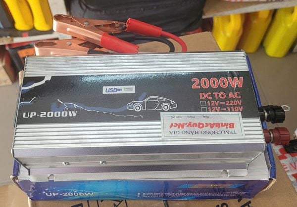  Bộ kích điện chuyển nguồn ắc quy 12V sang 220V Công suất 2000W 