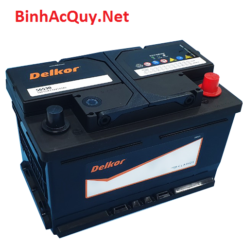 Bình ắc quy khô Delkor 12V-65AH | Mã DIN 56530