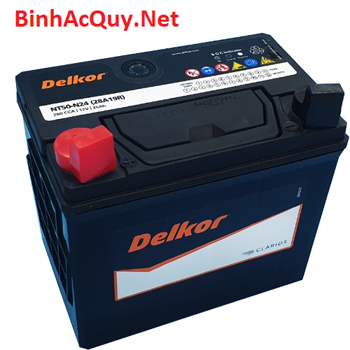 Bình ắc quy khô Delkor 12V-26AH | Mã NT50-N24