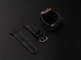  Dây da SEN Apple Watch size lớn (42/44/45mm) - Adapter Đen 