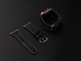  Dây da SEN Apple Watch size lớn (44/46mm) - Adapter Đen 