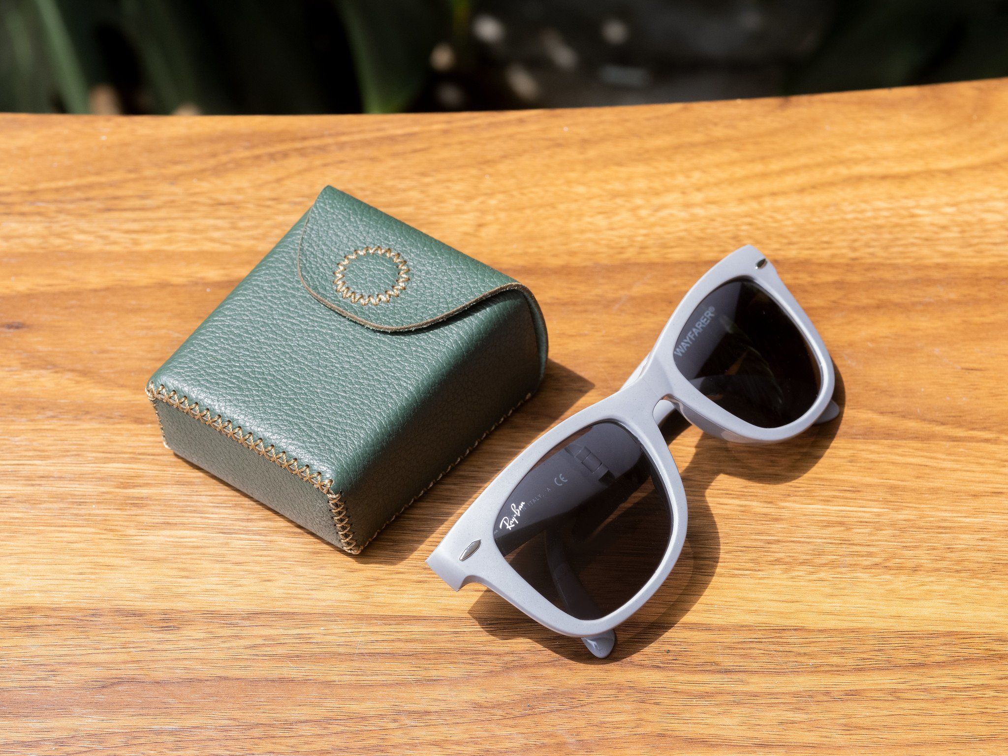  Bao da SEN Rayban Folding Wayfarer - Bao da đựng kính 