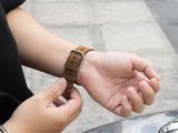  Dây da SEN Apple Watch size nhỏ (38/42mm) - Adapter Trắng 