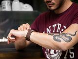  Dây da SEN Apple Watch size nhỏ (38/42mm) - Adapter Đen 