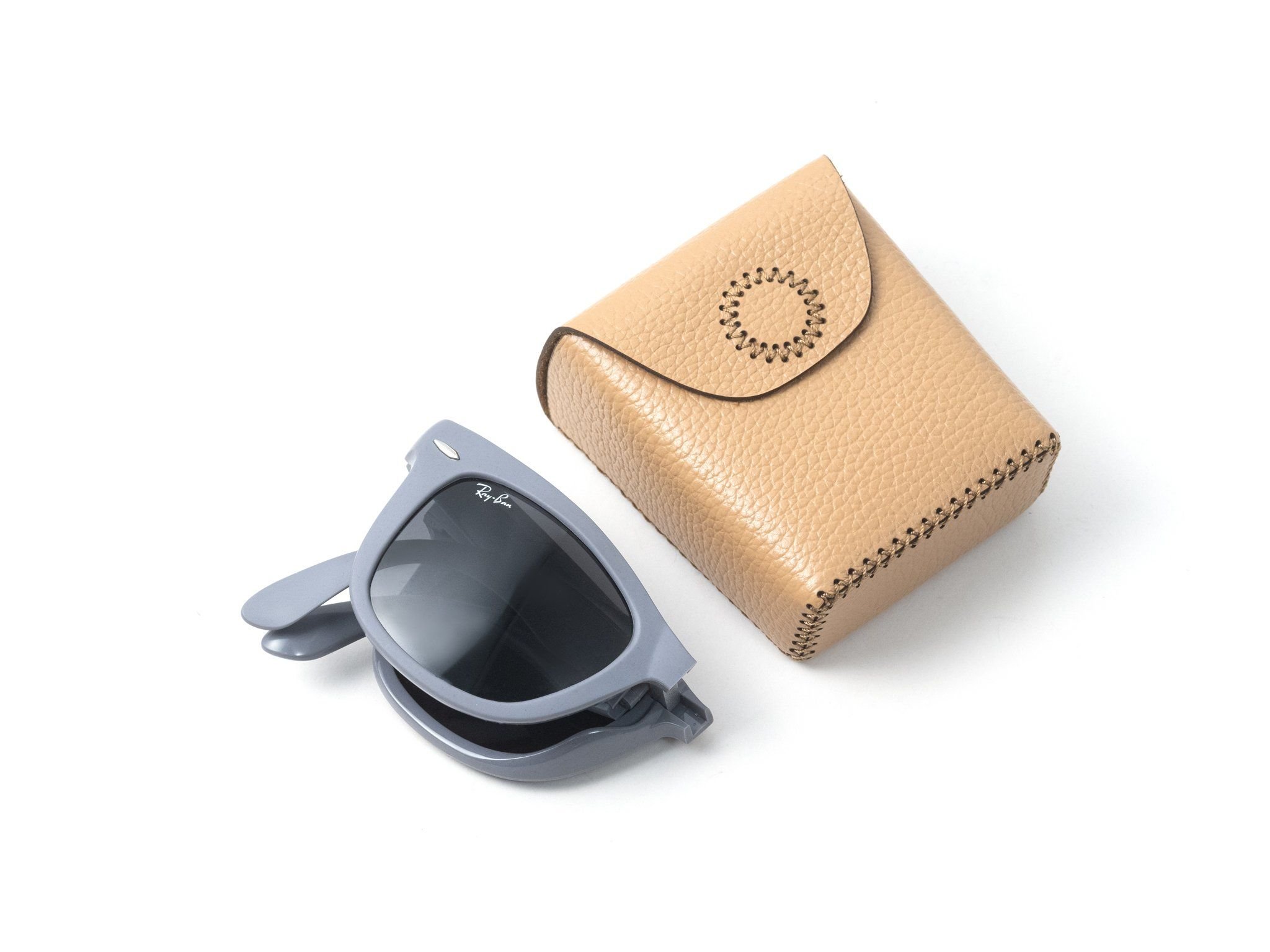  Bao da SEN Rayban Folding Wayfarer - Bao da đựng kính 