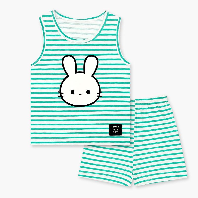 Bộ đồ ba lỗ cotton mịn bé trai và bé gái U4076