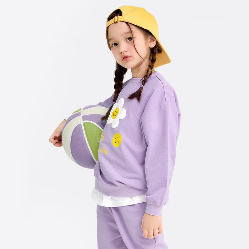 Bộ đồ dài dáng rộng cotton mịn bé gái U1218