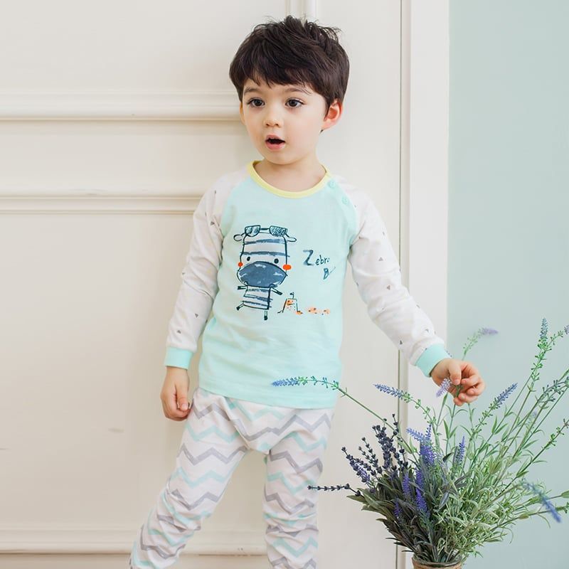 Bộ đồ dài cotton mịn bé trai U1058