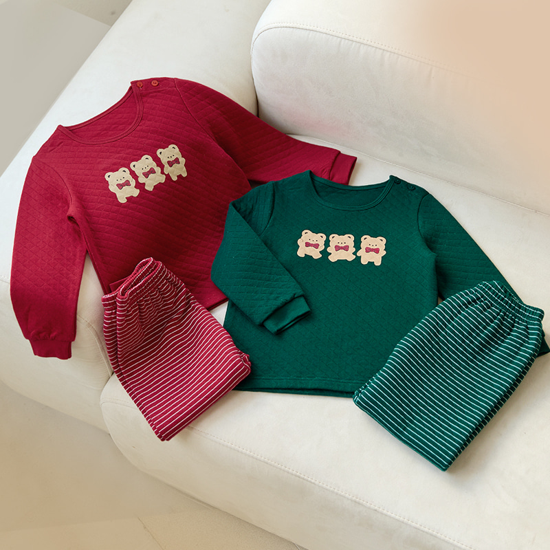 Bộ đồ dài trần bông 3 lớp cho bé trai và bé gái U1229 Unifriend Vietnam