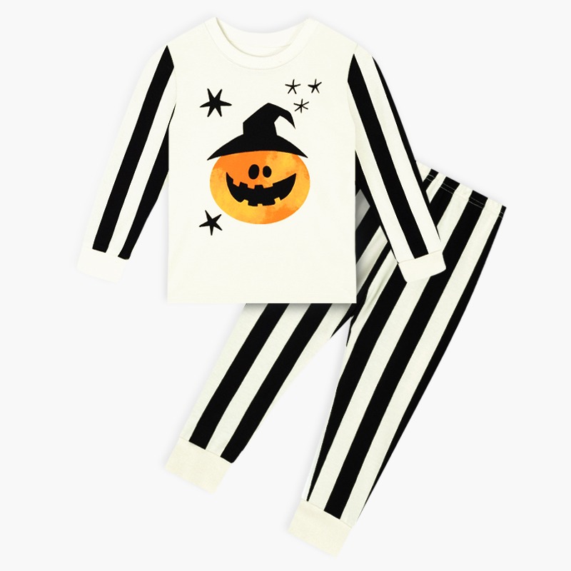 Bộ đồ dài Halloween dáng ôm cotton mịn bé trai và bé gái U1156