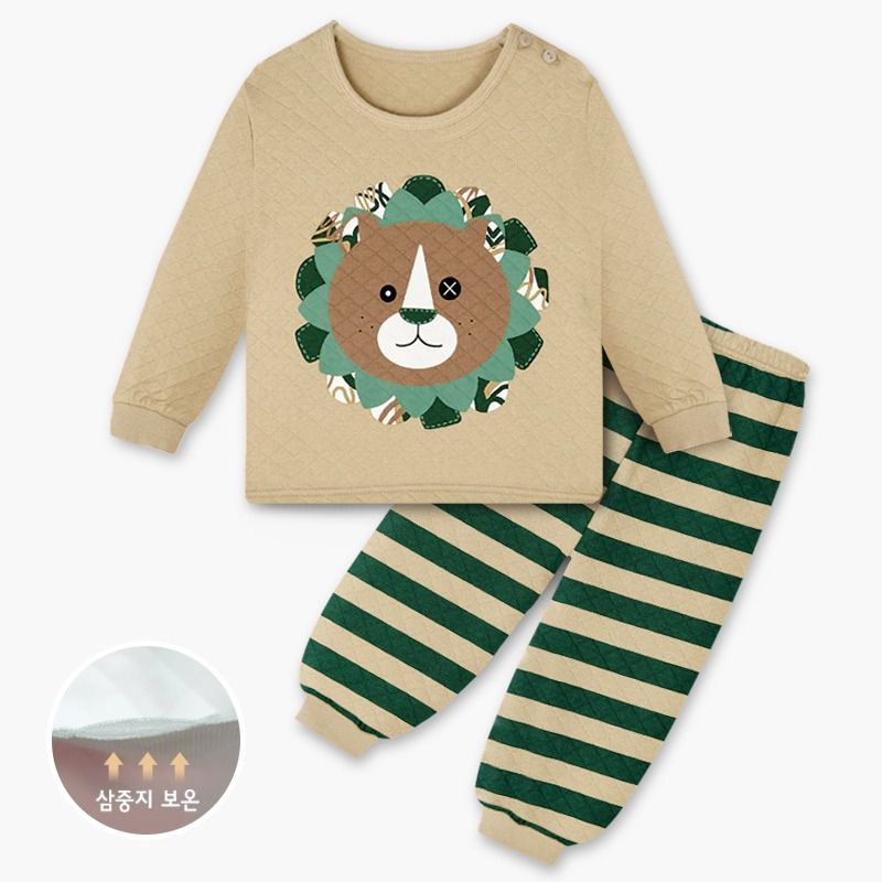 Bộ đồ dài chần bông 3 lớp cho bé trai U1166