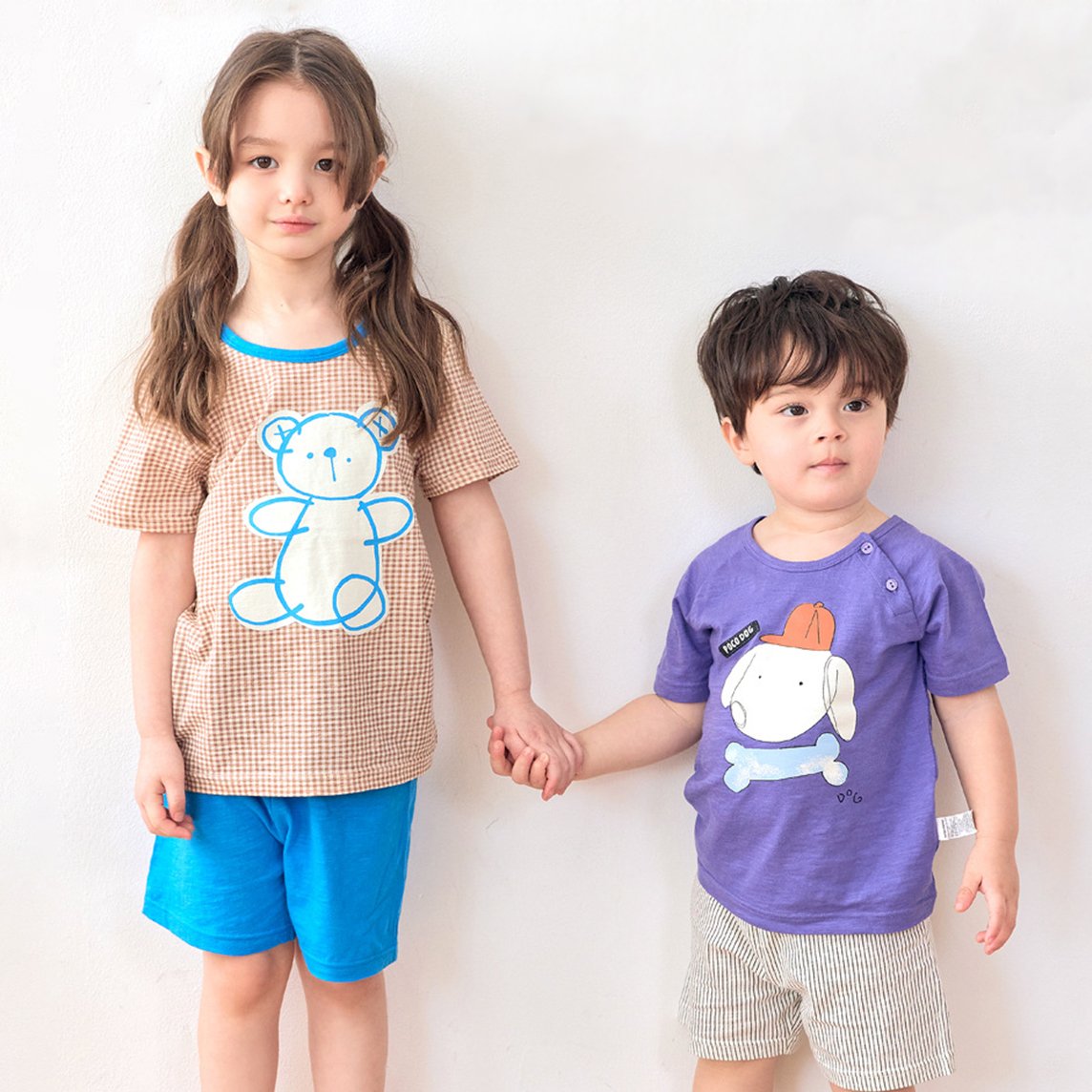 Bộ đồ ngắn cotton mịn bé trai U3107