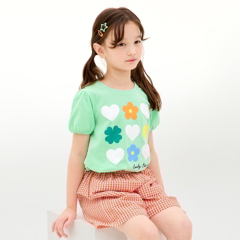 Bộ đồ ngắn cotton mịn bé gái U3216