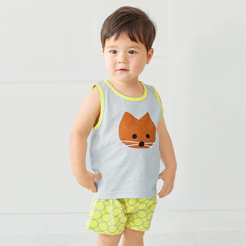 Bộ đồ ba lỗ cotton mịn bé trai và bé gái U4072