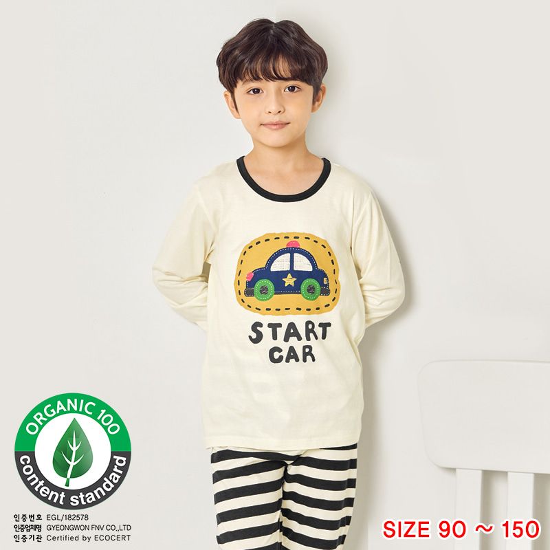 Bộ đồ dài dáng rộng cotton mịn bé trai U1026