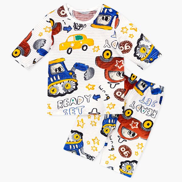 Bộ đồ lửng cotton giấy bé trai U2141