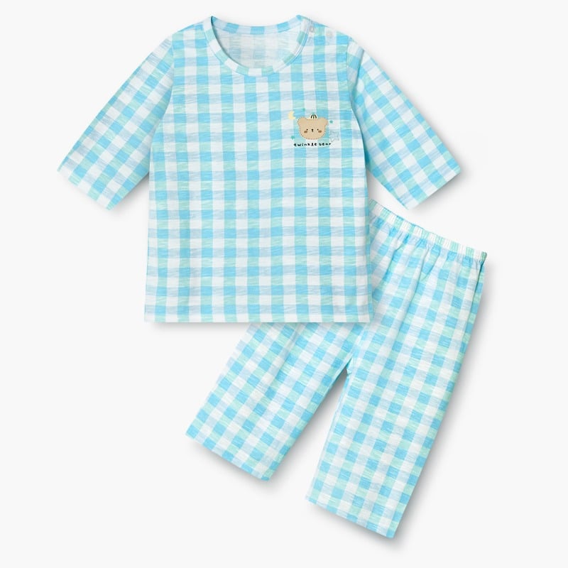 Bộ đồ lửng cotton mịn bé bé trai U2131
