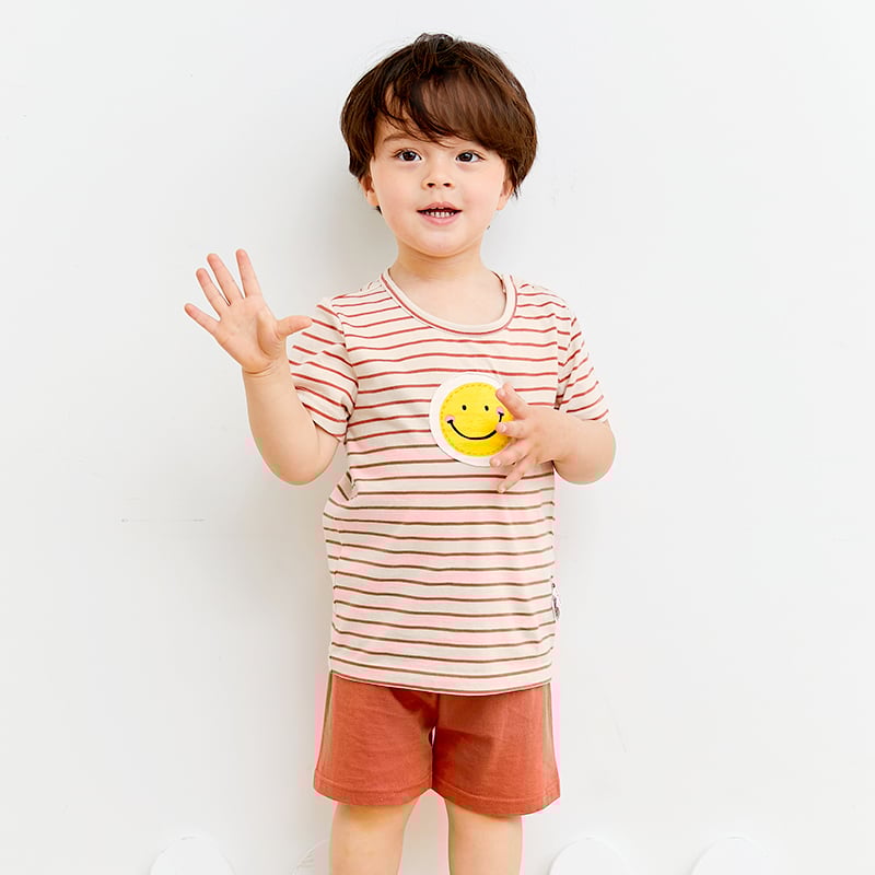Bộ đồ ngắn cotton mịn bé trai và bé gái U3123