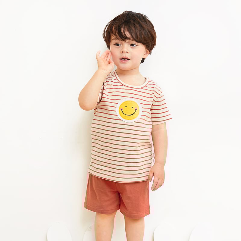 Bộ đồ ngắn cotton mịn bé trai và bé gái U3123