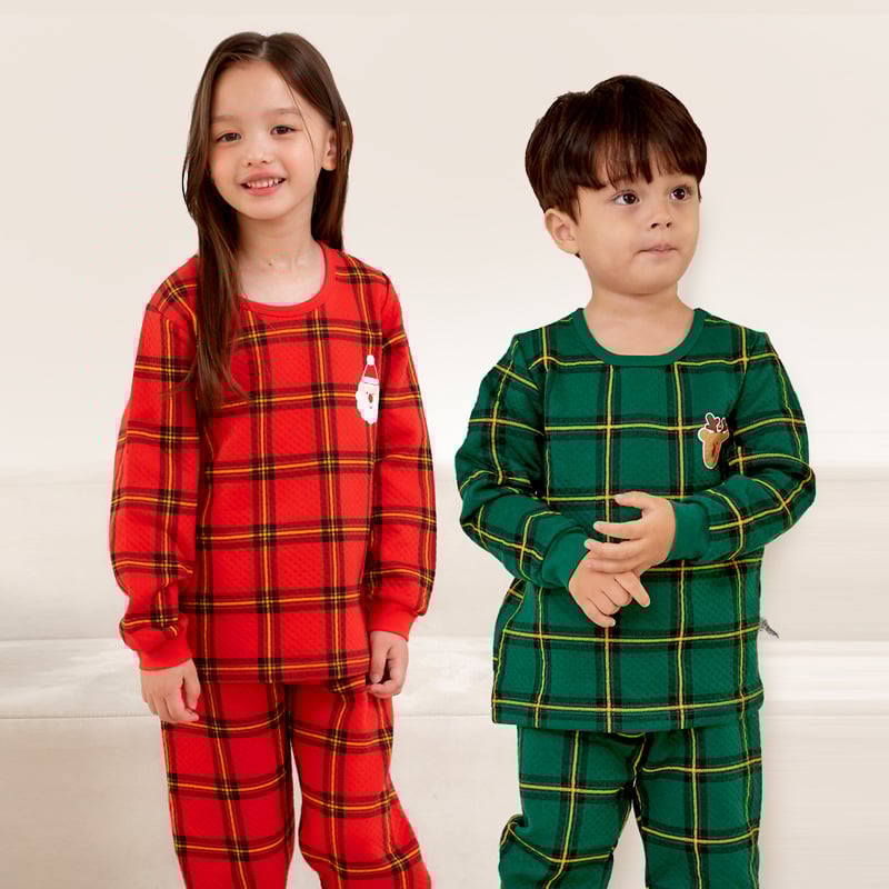 Bộ đồ dài trần bông 3 lớp cho bé trai và bé gái U1170