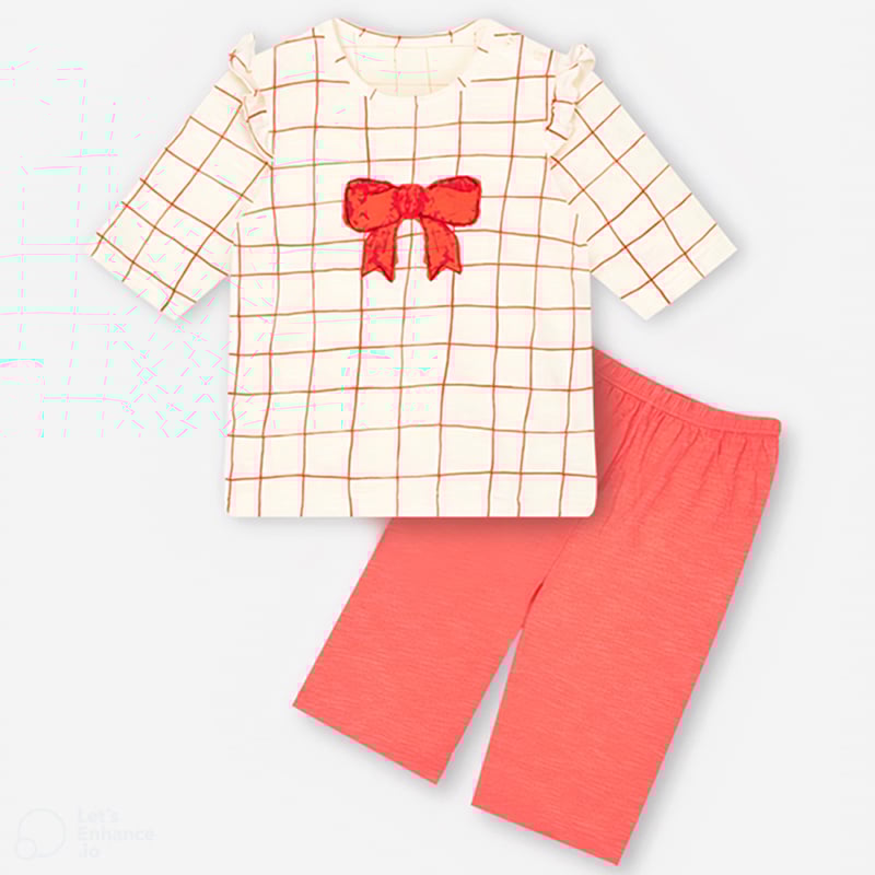 Bộ đồ lửng cotton mịn bé gái U2070