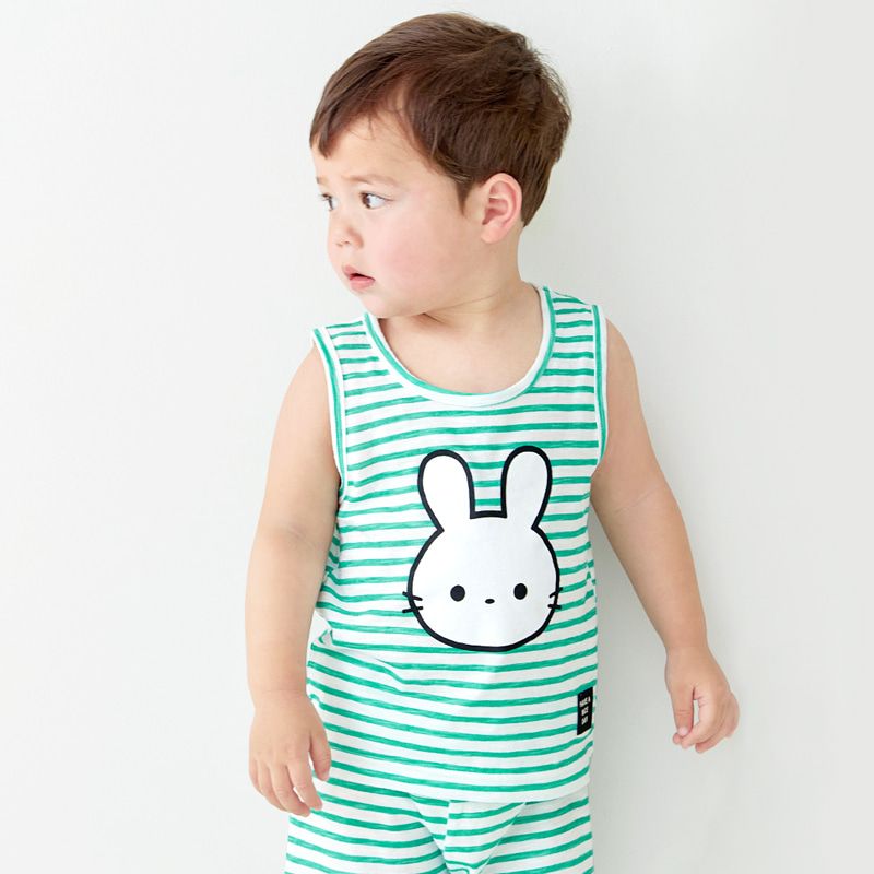 Bộ đồ ba lỗ cotton mịn bé trai và bé gái U4076