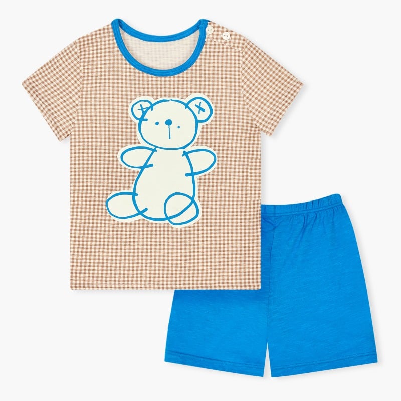 [Lẻ size] Bộ đồ ngắn cotton cho bé trai và bé gái lẻ size U8002