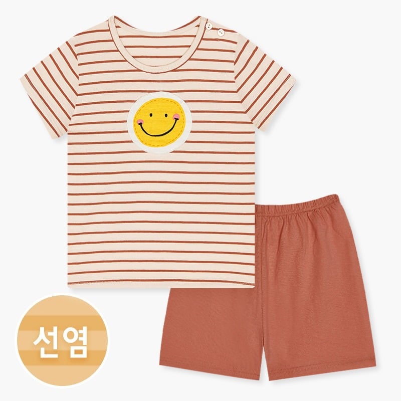 Bộ đồ ngắn cotton mịn bé trai và bé gái U3123