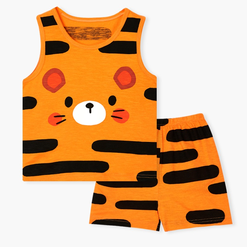 Bộ đồ ba lỗ cotton mịn bé trai U4028