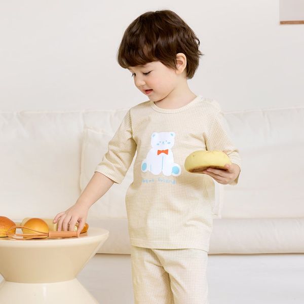 Bộ đồ lửng cotton mịn bé trai và bé gái U2129