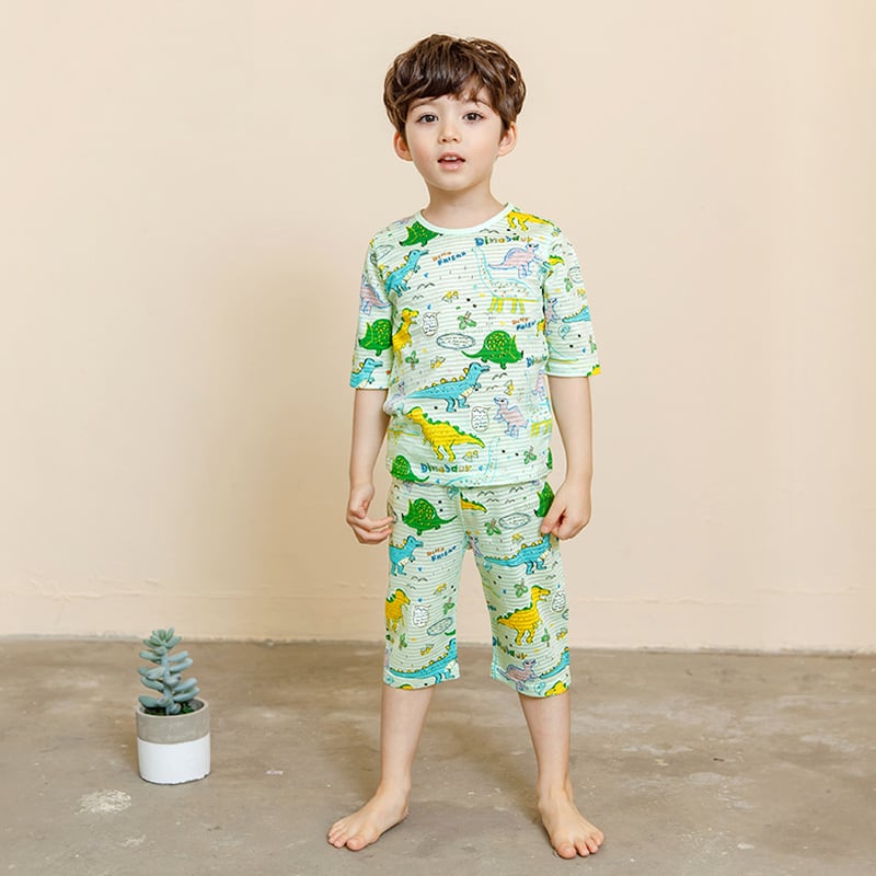 [Lẻ size] Bộ đồ lửng cotton cho bé trai và bé gái lẻ size U8011