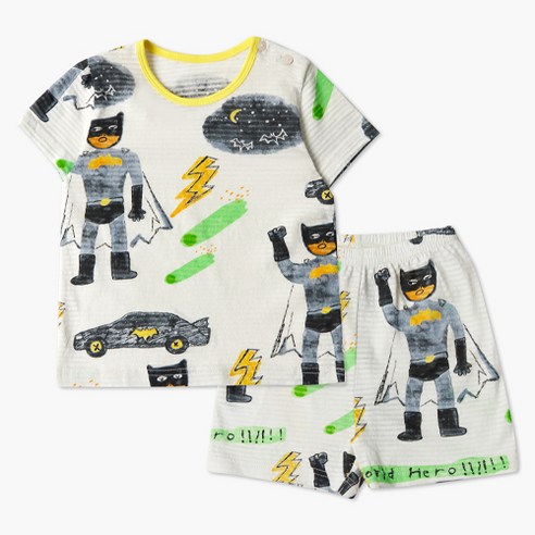 Bộ đồ ngắn cotton giấy bé trai U3012