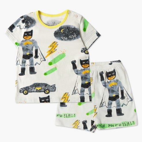 Bộ đồ ngắn cotton giấy bé trai U3012