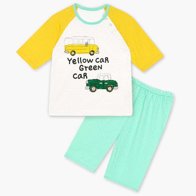 Bộ đồ lửng cotton giấy bé trai U2105