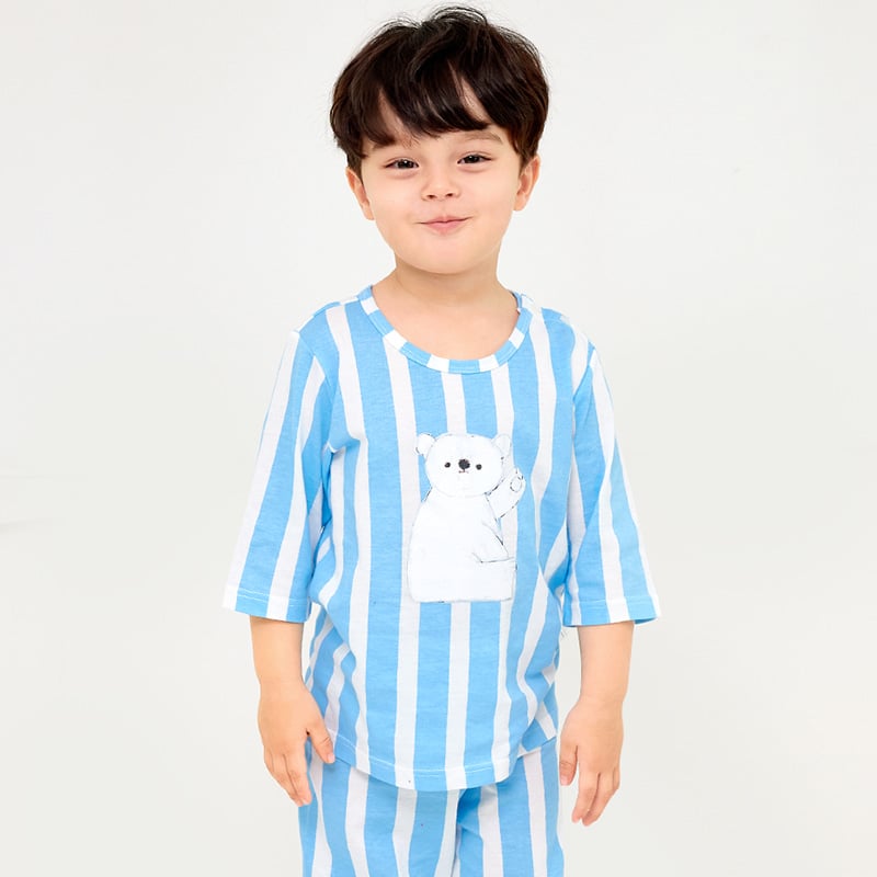 Bộ đồ lửng cotton mịn bé trai và bé gái U2159