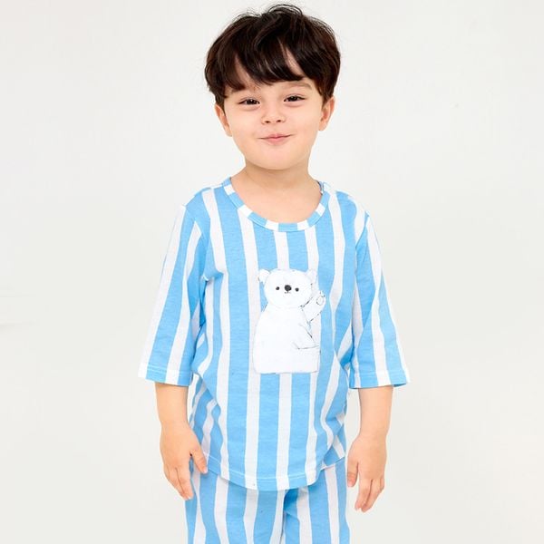 Bộ đồ lửng cotton mịn bé trai và bé gái U2159