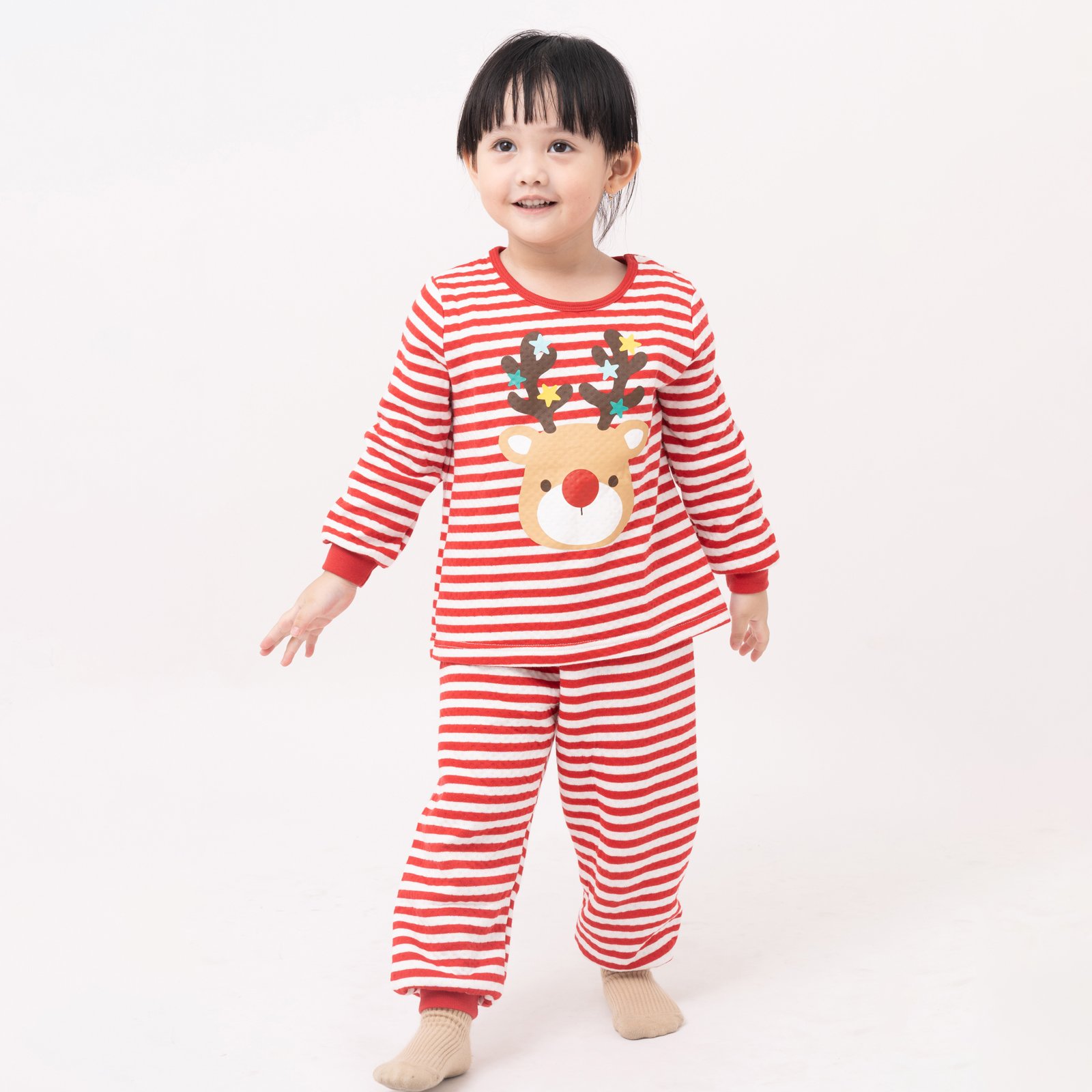 Bộ đồ dài trần bông 3 lớp cho bé trai và bé gái U1168