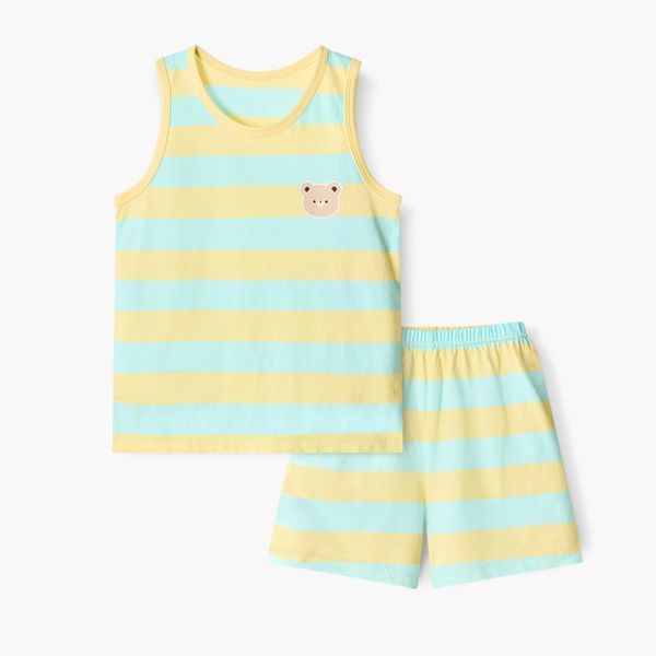 Bộ đồ ba lỗ cotton mịn bé trai và bé gái U4092