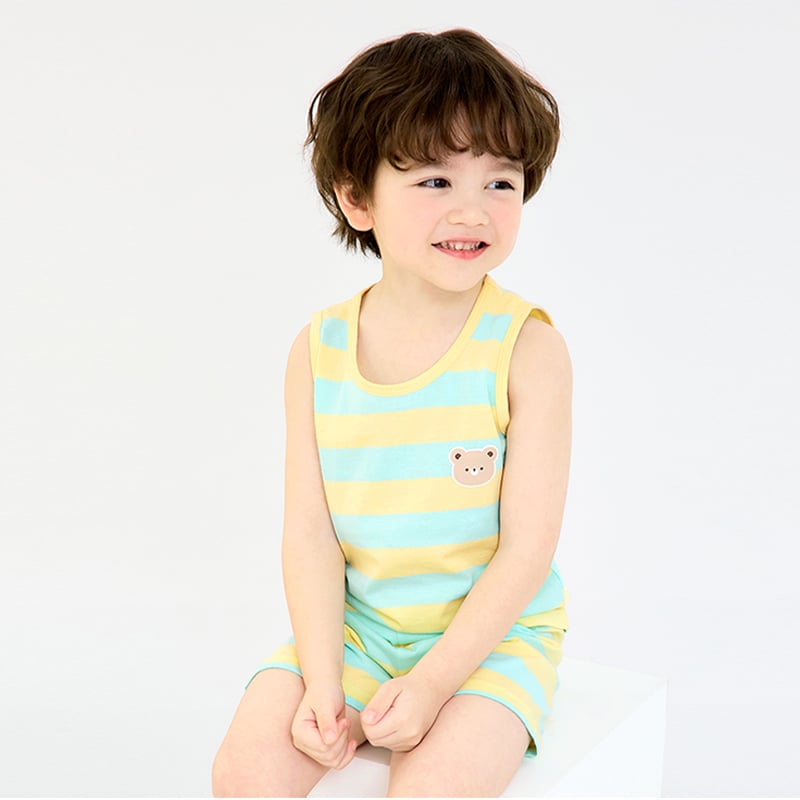 Bộ đồ ba lỗ cotton mịn bé trai và bé gái U4092