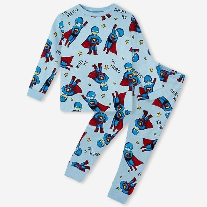 Bộ đồ dài dáng ôm cotton mịn bé trai U1110