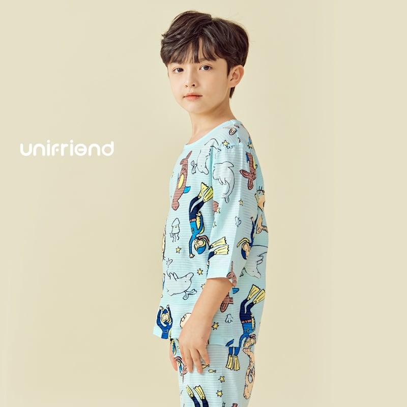 [Lẻ size] Bộ đồ lửng cotton cho bé trai và bé gái lẻ size U8003